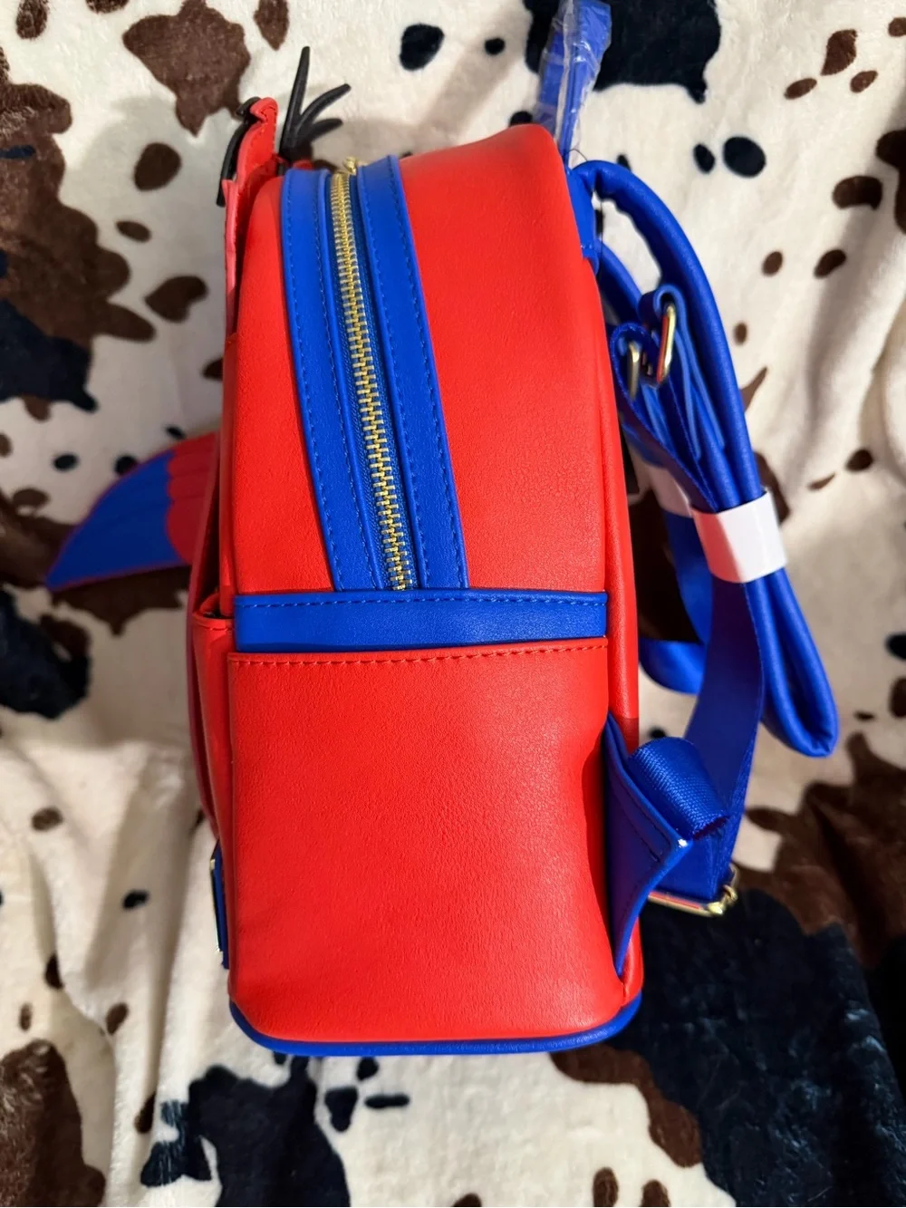 Loungefly Disney Lago Bird Character Backpack in Red, Orange, Blue